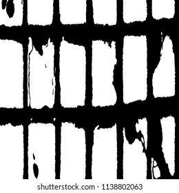 Rough Background. Retro Black and White Backround for Poster, Cards. Halftone Vector Texture for your Design. 