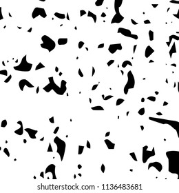 Rough Background. Trendy Black and White Backround for Print, Mobile and Web Applications. Halftone Vector Texture for your Design. 