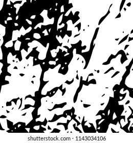 Rough Background. Trendy Black and White Backround for Poster, Cards. Halftone Vector Texture for your Design. 
