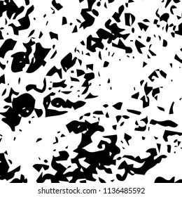 Rough Background. Urban Black and White Backround for Banner, Poster. Halftone Vector Texture for your Design. 
