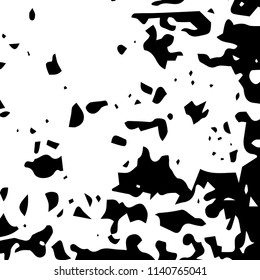 Rough Background. Urban Monochrome Backround for Print, Mobile and Web Applications. Halftone Vector Texture for your Design. 