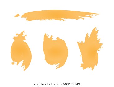 Rough beige spots. Imitation blots foundation. Flat.