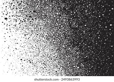 Rough Black Grunge Texture on White Background  Vector Illustration with Dirty Effect  