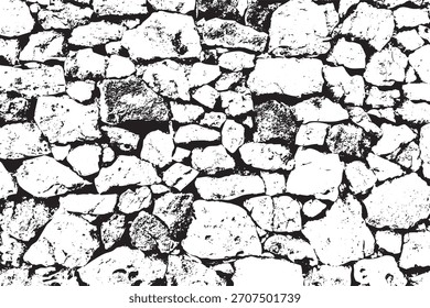 Rough Black and White Stone Wall Texture, stonewall background, brick stone wall nature texture, stonewall patten, stone background