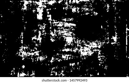 Rough black and white texture vector. Distressed overlay texture. Grunge background. Abstract textured effect. Vector Illustration. Black isolated on white background. EPS10.