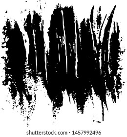 Rough black and white texture vector. Distressed overlay texture. Grunge background. Abstract textured effect. Vector Illustration. Black isolated on white background. EPS10.