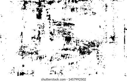 Rough black and white texture vector. Distressed overlay texture. Grunge background. Abstract textured effect. Vector Illustration. Black isolated on white background. EPS10.
