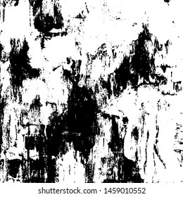 Rough black and white texture vector. Distressed overlay texture. Grunge background. Abstract textured effect. Vector Illustration. Black isolated on white background. EPS10.