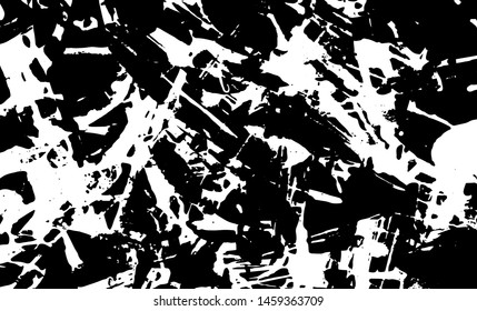 Rough black and white texture vector. Distressed overlay texture. Grunge background. Abstract textured effect. Vector Illustration. Black isolated on white background. EPS10.