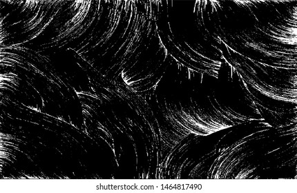 Rough black and white texture vector. Distressed overlay texture. Grunge background. Abstract textured effect. Vector Illustration. Black isolated on white background. EPS10.