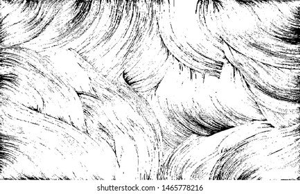 Rough black and white texture vector. Distressed overlay texture. Grunge background. Abstract textured effect. Vector Illustration. Black isolated on white background. EPS10.