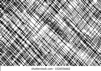 Rough black and white texture vector. Distressed overlay texture. Grunge background. Abstract textured effect. Vector Illustration. Black isolated on white background. EPS10.