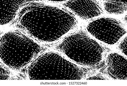 Rough black and white texture vector. Distressed overlay texture. Grunge background. Abstract textured effect. Vector Illustration. Black isolated on white background. EPS10.
