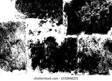 Rough black and white texture vector. Distressed overlay texture. Grunge background. Abstract textured effect. Vector Illustration. Black isolated on white background. EPS1