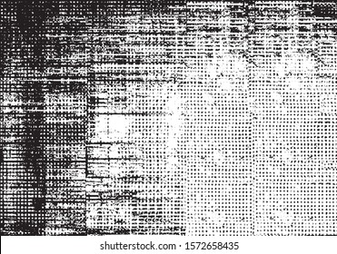 Rough black and white texture vector. Distressed overlay texture. Grunge background. Abstract textured effect. Vector Illustration. Black isolated on white background. EPS10.