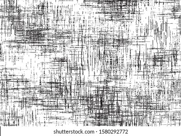 Rough black and white texture vector. Distressed overlay texture. Grunge background. Abstract textured effect. Vector Illustration. Black isolated on white background. EPS10.