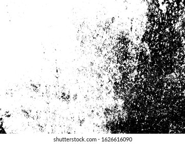 Rough black and white texture vector. Distressed overlay texture. Grunge background. Abstract textured effect. Vector Illustration. Black isolated on white background. EPS10.