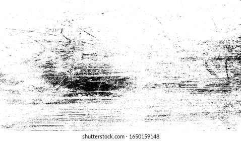 Rough black and white texture vector. Distressed overlay texture. Grunge background. Abstract textured effect. Vector Illustration. Black isolated on white background. EPS10.