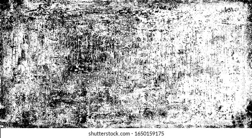 Rough black and white texture vector. Distressed overlay texture. Grunge background. Abstract textured effect. Vector Illustration. Black isolated on white background. EPS10.