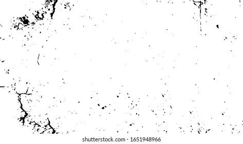 Rough black and white texture vector. Distressed overlay texture. Grunge background. Abstract textured effect. Vector Illustration. Black isolated on white background. EPS10.