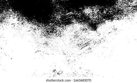 Rough black and white texture vector. Distressed overlay texture. Grunge background. Abstract textured effect. Vector Illustration. Black isolated on white background. EPS10.