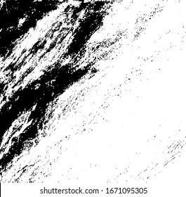 Rough black and white texture vector. Distressed overlay texture. Grunge background. Abstract textured effect. Vector Illustration. Black isolated on white background. EPS10.