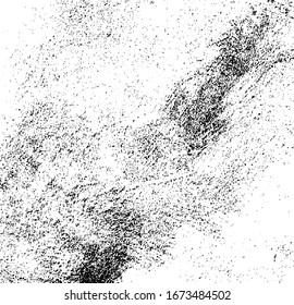 Rough black and white texture vector. Distressed overlay texture. Grunge background. Abstract textured effect. Vector Illustration. Black isolated on white background. EPS10.