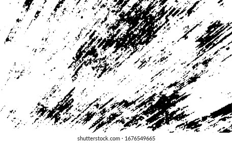 Texture vectorielle noir et blanc brut. Texture de superposition déformée. Arrière-plan grunge. Effet texturé abstrait. Illustration vectorielle. Noir isolé sur fond blanc. EPS10.