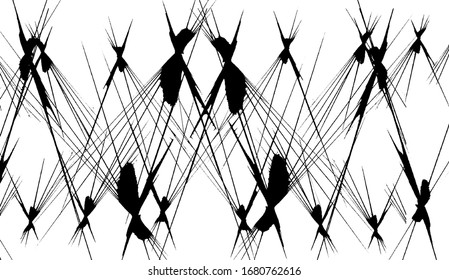 Rough black and white texture vector. Distressed overlay texture. Grunge background. Abstract textured effect. Vector Illustration. Black isolated on white background. EPS10.