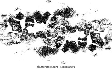 Rough black and white texture vector. Distressed overlay texture. Grunge background. Abstract textured effect. Vector Illustration. Black isolated on white background. EPS10.