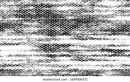 Rough black and white texture vector. Distressed overlay texture. Grunge background. Abstract textured effect. Vector Illustration. Black isolated on white background. EPS10.
