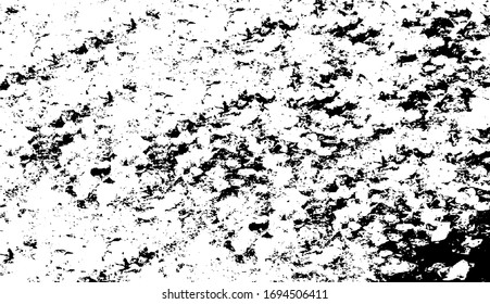 Rough black and white texture vector. Distressed overlay texture. Grunge background. Abstract textured effect. Vector Illustration. Black isolated on white background. EPS10.