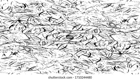 Rough black and white texture vector. Distressed overlay texture. Grunge background. Abstract textured effect. Vector Illustration. Black isolated on white background. EPS10.