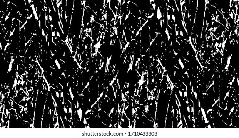Rough black and white texture vector. Distressed overlay texture. Grunge background. Abstract textured effect. Vector Illustration. Black isolated on white background. EPS10.
