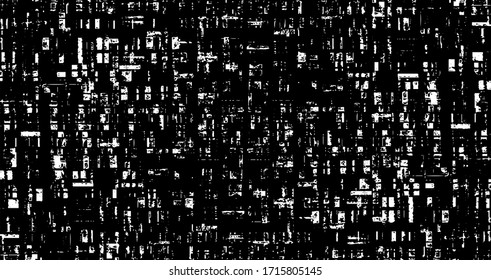 Rough black and white texture vector. Distressed overlay texture. Grunge background. Abstract textured effect. Vector Illustration. Black isolated on white background. EPS10.