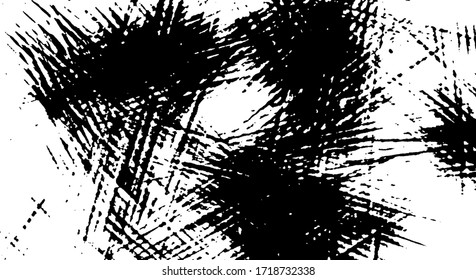 Rough black and white texture vector. Distressed overlay texture. Grunge background. Abstract textured effect. Vector Illustration. Black isolated on white background. EPS10.