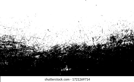 Rough black and white texture vector. Distressed overlay texture. Grunge background. Abstract textured effect. Vector Illustration. Black isolated on white background. EPS10.