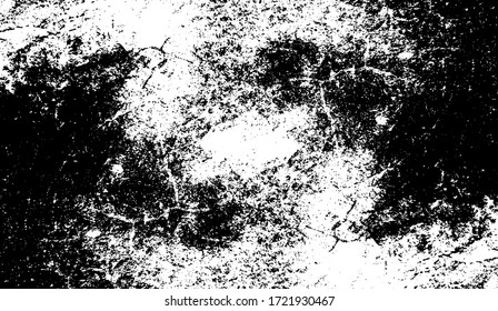 Rough black and white texture vector. Distressed overlay texture. Grunge background. Abstract textured effect. Vector Illustration. Black isolated on white background. EPS10.