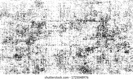 Rough black and white texture vector. Distressed overlay texture. Grunge background. Abstract textured effect. Vector Illustration. Black isolated on white background. EPS10.