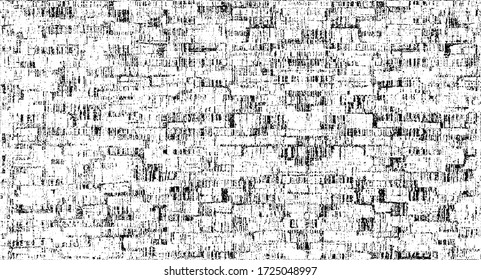 Rough black and white texture vector. Distressed overlay texture. Grunge background. Abstract textured effect. Vector Illustration. Black isolated on white background. EPS10.