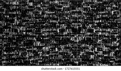 Rough black and white texture vector. Distressed overlay texture. Grunge background. Abstract textured effect. Vector Illustration. Black isolated on white background. EPS10.