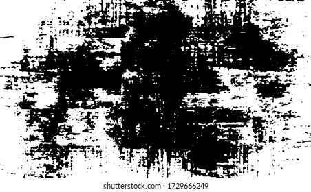 Rough black and white texture vector. Distressed overlay texture. Grunge background. Abstract textured effect. Vector Illustration. Black isolated on white background. EPS10.