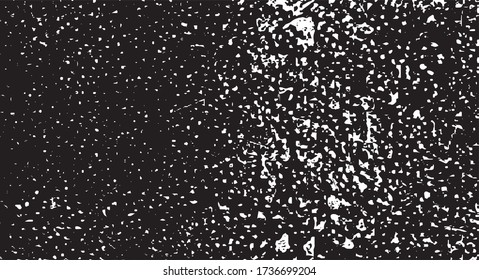 Rough black and white texture vector. Distressed overlay texture. Grunge background. Abstract textured effect. Vector Illustration. Black isolated on white background. EPS10.