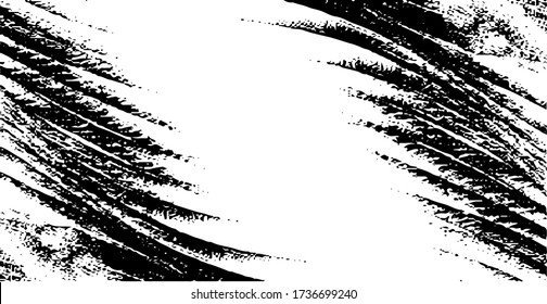 Rough black and white texture vector. Distressed overlay texture. Grunge background. Abstract textured effect. Vector Illustration. Black isolated on white background. EPS10.