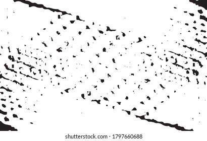 Rough black and white texture vector. Distressed overlay texture. Grunge background. Abstract textured effect. Vector Illustration. Black isolated on white background. EPS10.