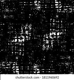 Rough black and white texture vector. Distressed overlay texture. Grunge background. Abstract textured effect. Vector Illustration. Black isolated on white background. EPS10.