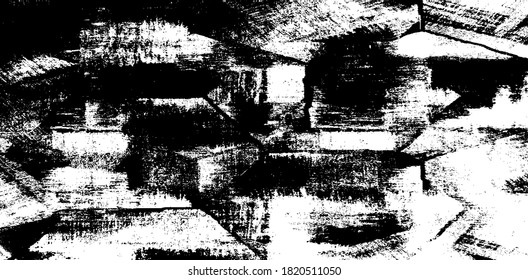 Rough black and white texture vector. Distressed overlay texture. Grunge background. Abstract textured effect. Vector Illustration. Black isolated on white background. EPS10.