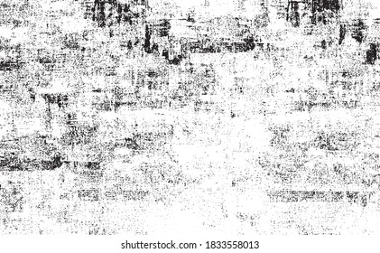 Rough black and white texture vector. Distressed overlay texture. Grunge background. Abstract textured effect. Vector Illustration. Black isolated on white background. EPS10.