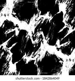 Rough black and white texture vector. Distressed overlay texture. Grunge background. Abstract textured effect. Vector Illustration. Black isolated on white background. EPS10.