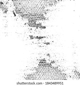 Rough black and white texture vector. Distressed overlay texture. Grunge background. Abstract textured effect. Vector Illustration. Black isolated on white background. EPS10.